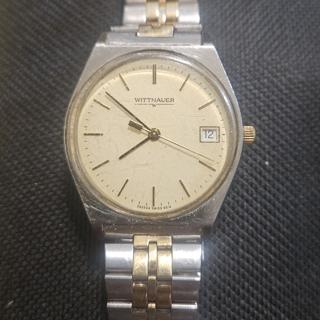 Wittnauer Mod In A Silver And Gold Pulsar Watch Case And Band